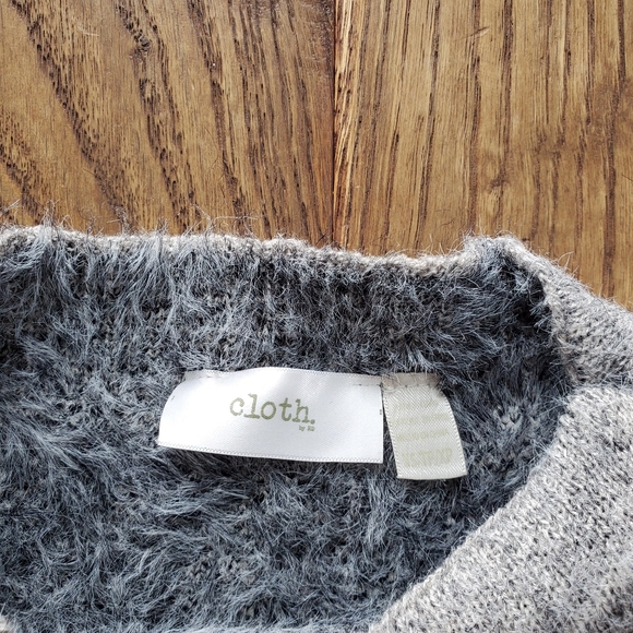 Cloth by RD Style Leopard Print Sweater Black White Grey Size XS - Picture 2 of 7